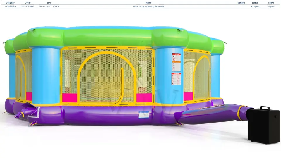 Whack a mole Startup for adults commercial inflatable action game
