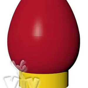 Balloon `hard boiled egg` with wide base 6 m commercial promotional inflatable balloon