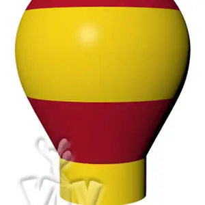 Balloon with gondola without narrowing 6 m commercial promotional inflatable balloon