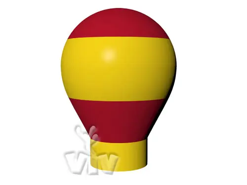 Balloon with gondola without narrowing 8 m commercial promotional inflatable balloon
