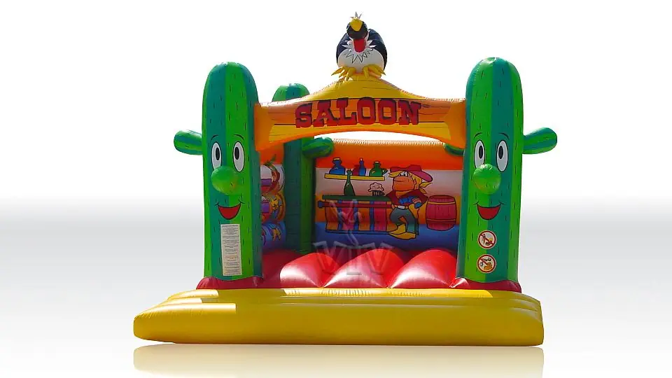 Bounce Saloon Cactus without roof commercial inflatable bounce