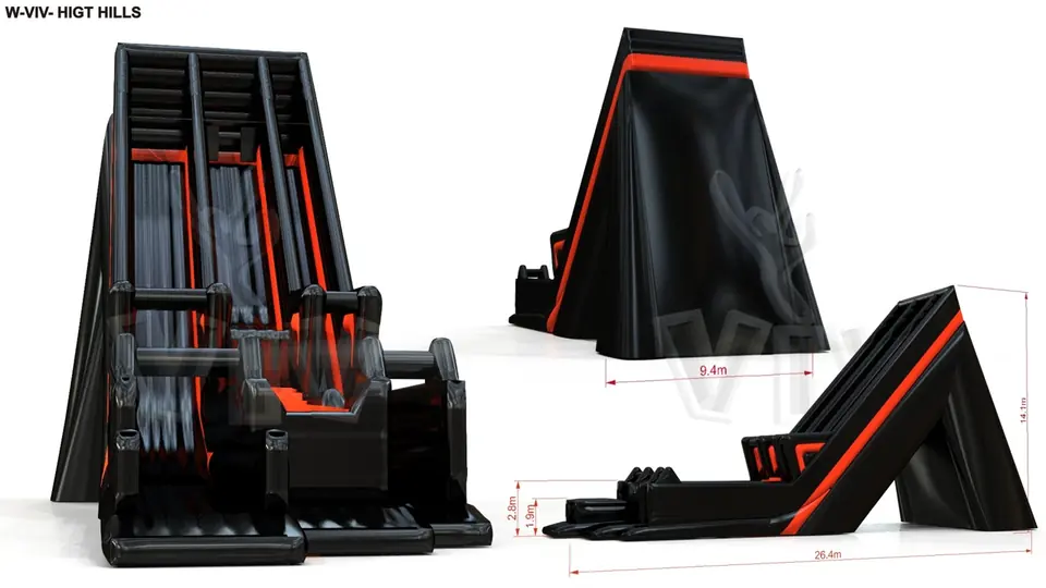 High Heel Without Additional Cover - Collection Fun in Black commercial inflatable slide