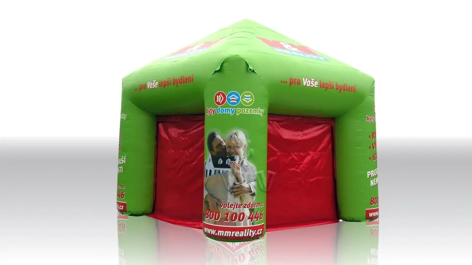 Square tent 4 x 4 m commercial promotional inflatable tent