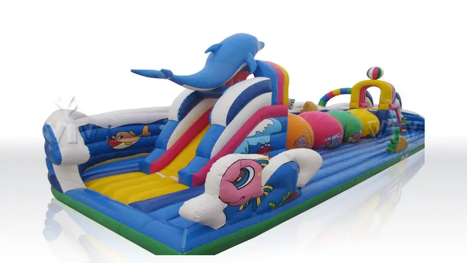 Wipe-Out Dolphin - Collection Unterwater World commercial inflatable wipe-out attraction