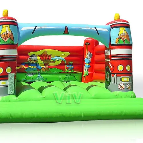 Fire truck 7 x 6 without roof commercial inflatable bounce